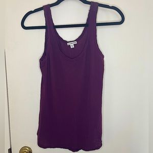 James Perse Rib Tank Top Plum Purple | Size 0 | Worn 2x
